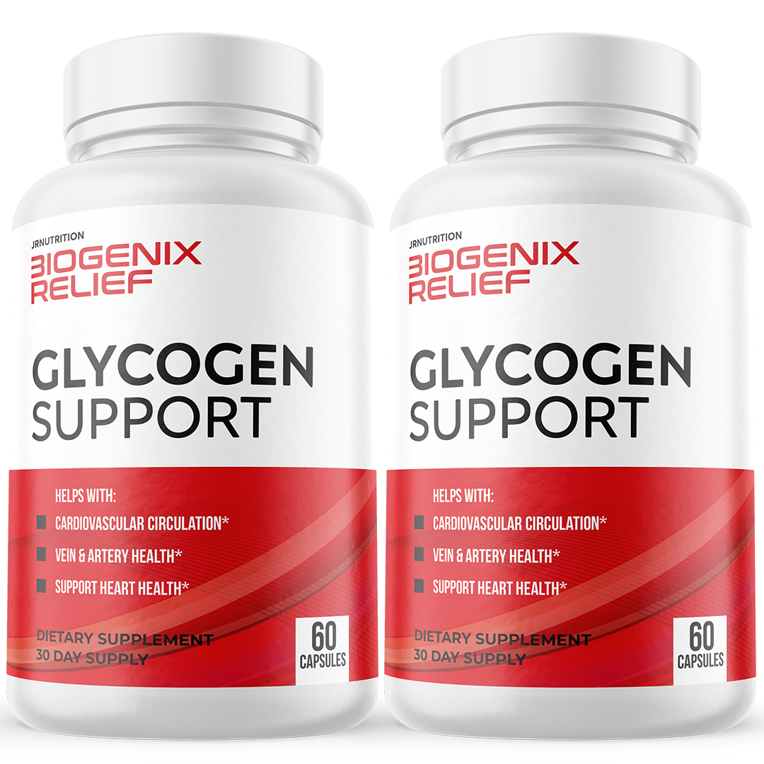 Biogenix Relief Glycogen Support Capsules, Sweet Relief Pills - 2 Bottles